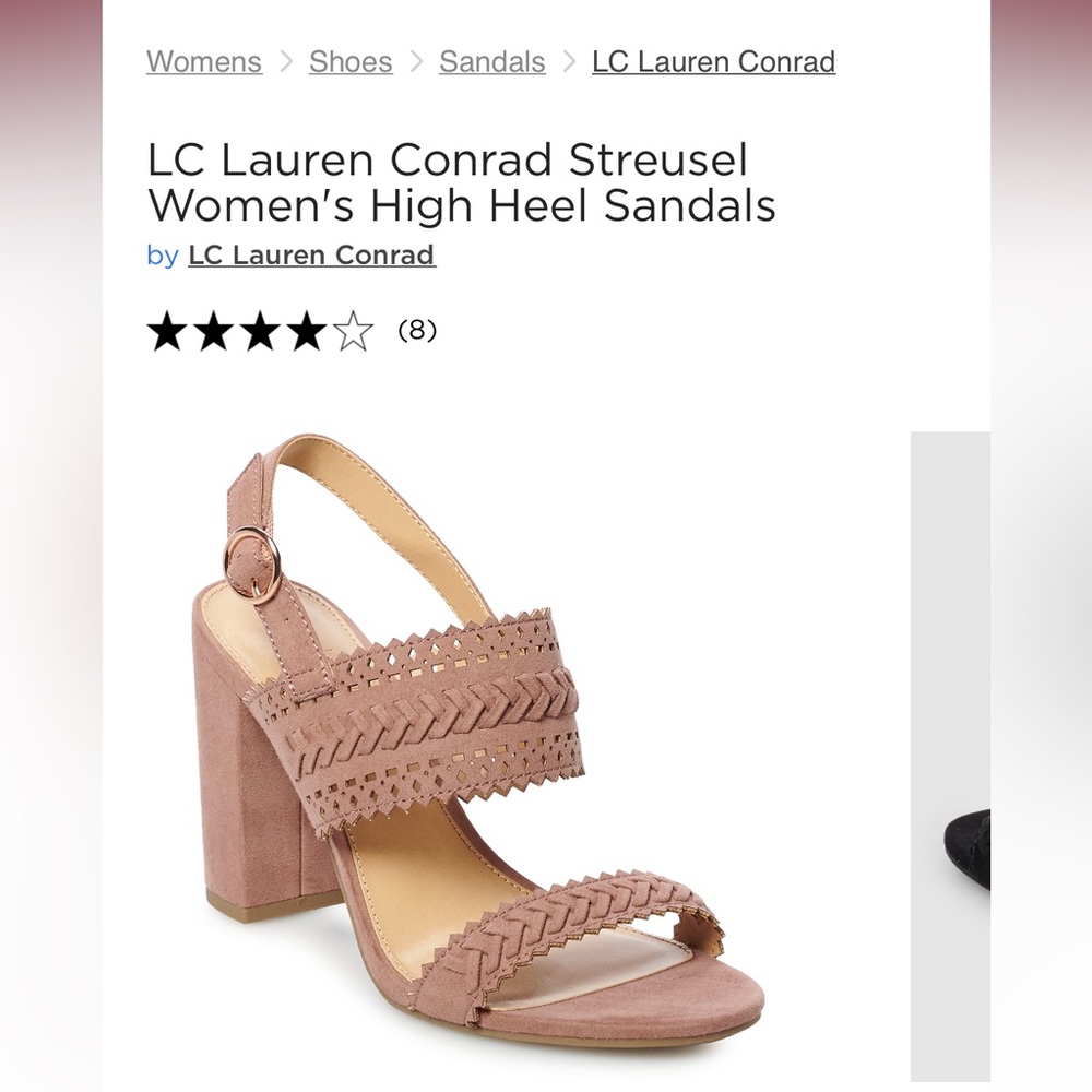 Lauren Conrad Streusel High Heel Sandals